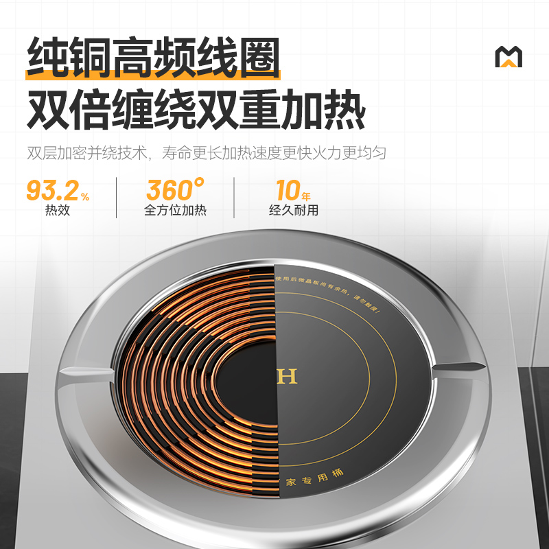 麥大廚商用升級(jí)款雙頭低湯爐矮仔爐12KW