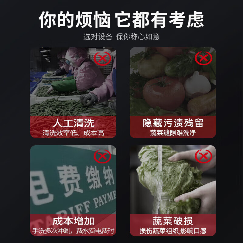 麥大廚商用洗菜機1.2米三合一多功能(氣泡、臭氧、加熱)洗菜機